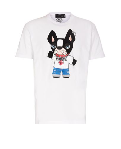 Dsquared2 Bulldog Francese T-shirt - Dsquared2 - Modalova