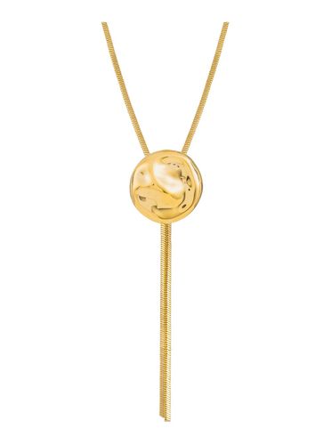Lace Mindy Necklace With Sphere Charm And Pendant Design In Gold Plated Bronze Woman - Federica Tosi - Modalova