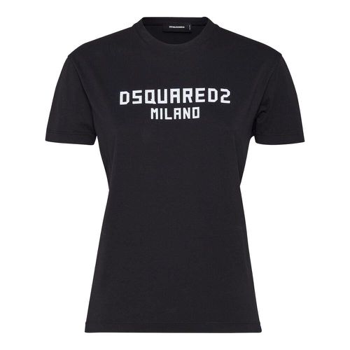 Logo Printed Crewneck T-shirt - Dsquared2 - Modalova