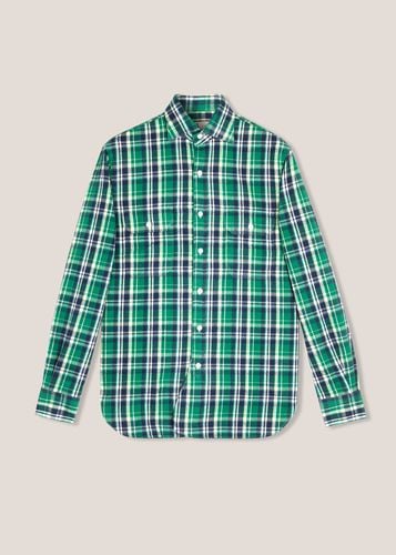 Aantero Green Flannel Checked Shirt - doppiaa - Modalova