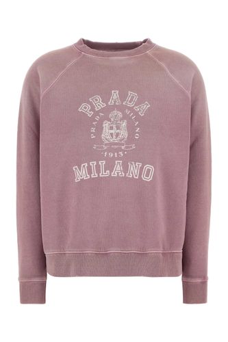 Prada Dark Pink Cotton Sweatshirt - Prada - Modalova