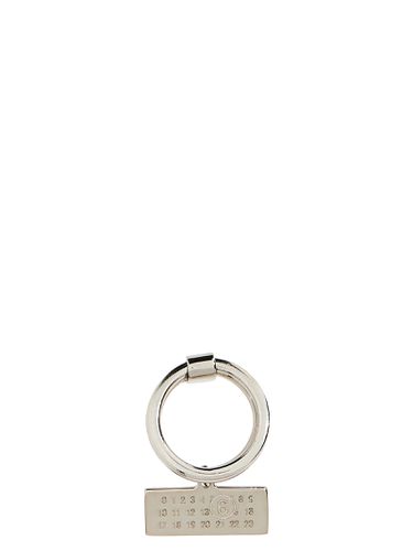 MM6 Maison Margiela Logo Plate Ring - MM6 Maison Margiela - Modalova