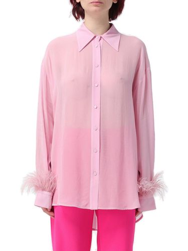 Semi-sheer Long-sleeved Georgette Shirt - Pinko - Modalova