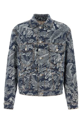 Embroidered Stretch Denim Jacket - Etro - Modalova