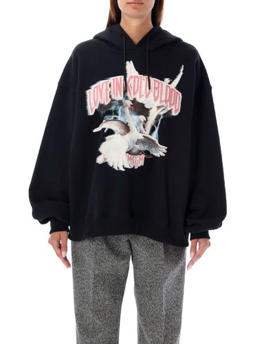 MSGM Printed Hoodie - MSGM - Modalova