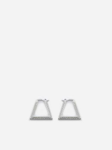 Sterling Earrings With Cubic Zirconia - Bottega Veneta - Modalova