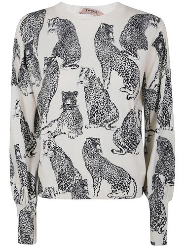 TwinSet Jaguar Print Jumper - TwinSet - Modalova