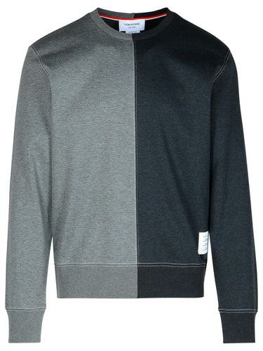 Grey bicolor Cotton Sweater - Thom Browne - Modalova
