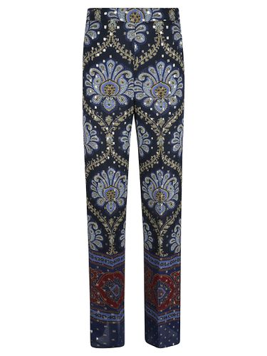 Etro Embellished Printed Trousers - Etro - Modalova