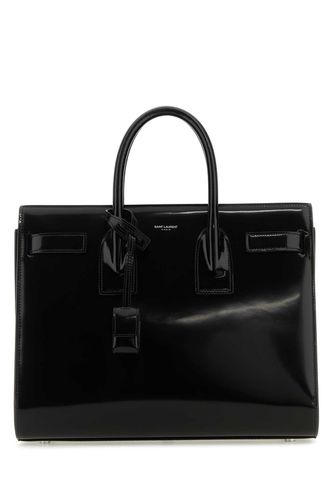 Black Leather Small Sac De Jour Handbag - Saint Laurent - Modalova