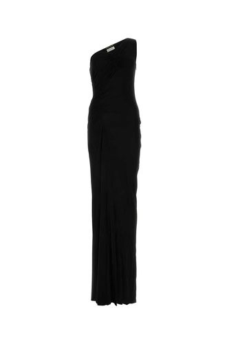 Black Viscose Long Dress - Saint Laurent - Modalova