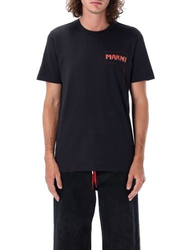 Marni Box Logo T-shirt - Marni - Modalova