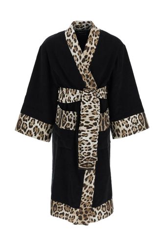 Dolce & Gabbana Leo Print Bathrobe - Dolce & Gabbana - Modalova