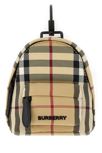 Burberry Embroidered Canvas Keyring - Burberry - Modalova