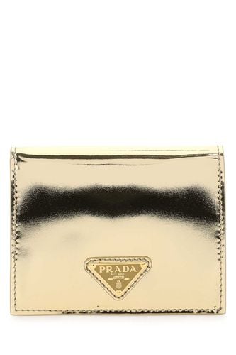 Prada Gold Leather Wallet - Prada - Modalova