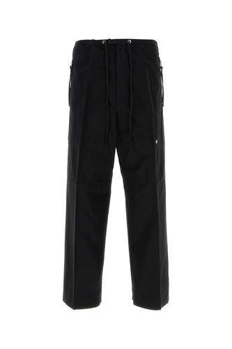 Fendi Black Cotton Pant - Fendi - Modalova