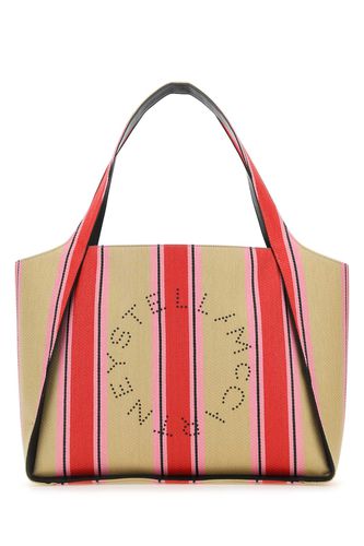 Embroidered Raffia Stella Logo Shopping Bag - Stella McCartney - Modalova