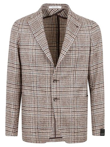 Checked Single-breasted Blazer - Tagliatore - Modalova