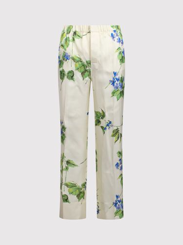 Prada Twill Printed Trousers - Prada - Modalova