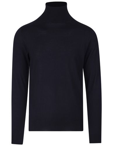 Night Silk And Cashmere Derby Turtleneck - Fedeli - Modalova