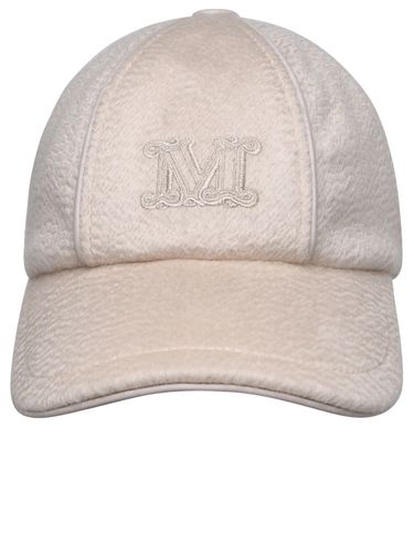 Max Mara Cream Cachemire Blend Hat - Max Mara - Modalova