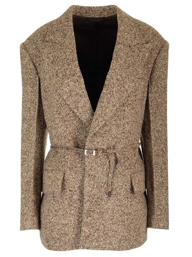 Acne Studios Tweed Belted Blazer - Acne Studios - Modalova