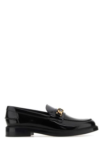 Tod's Black Leather Loafers - Tod's - Modalova