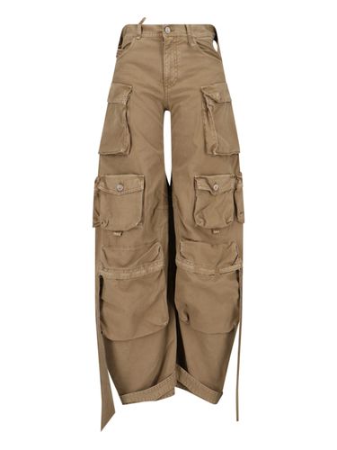 The Attico Cut-out Long Cargo Pants - The Attico - Modalova