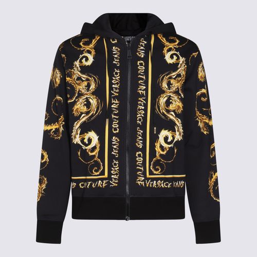 And Gold Cotton Sweatshirt - Versace Jeans Couture - Modalova