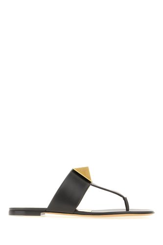 Black Leather Sandals - Valentino Garavani - Modalova