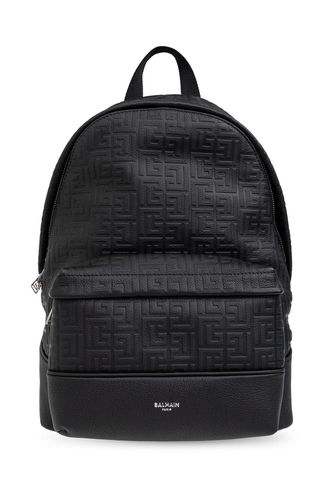 Pb Labyrinth Monogram Backpack - Balmain - Modalova