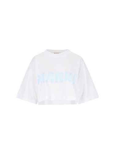 Marni Logo Crop T-shirt - Marni - Modalova
