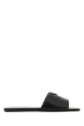 Prada Black Nappa Leather Slippers - Prada - Modalova