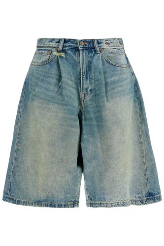 R13 Denim Baggy Bermuda Shorts - R13 - Modalova