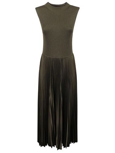 Sleeveless Knit Pleated Long Dress - Polo Ralph Lauren - Modalova