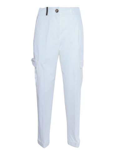 Peserico White Cargo Pants - Peserico - Modalova