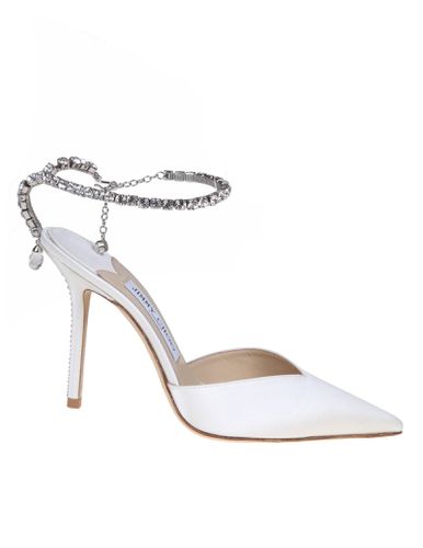 Slingback Saeda 100 In Satin With Applied - Jimmy Choo - Modalova