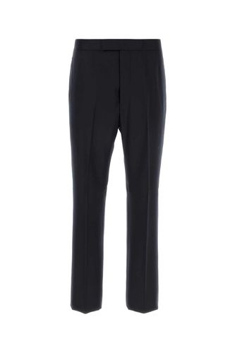 Thom Browne Navy Blue Wool Pant - Thom Browne - Modalova