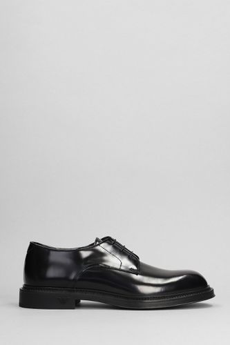 Lace Up Shoes In Leather - Emporio Armani - Modalova