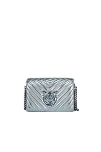 Mini Love Click Metal Chevron Bag - Pinko - Modalova