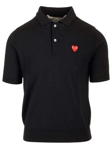 Wool Polo Shirt - Comme des Garçons Play - Modalova