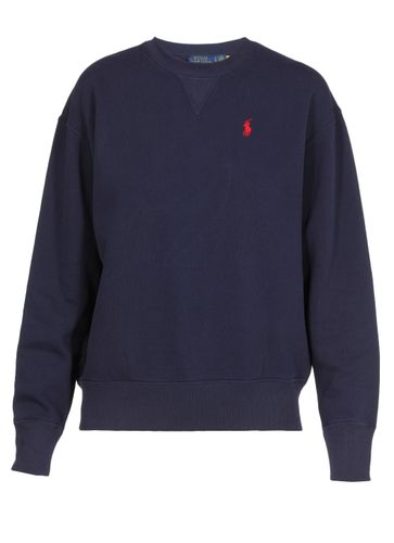 Pony Embroidered Crewneck Sweatshirt - Polo Ralph Lauren - Modalova