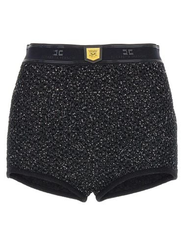 Sequined Knitted Shorts - Elisabetta Franchi - Modalova