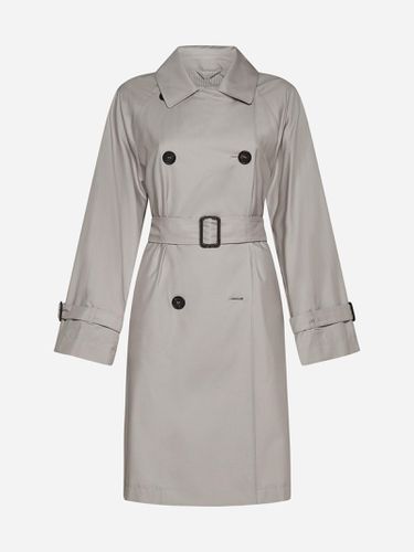 Cotton-blend Double-breasted Trench Coat - Max Mara The Cube - Modalova