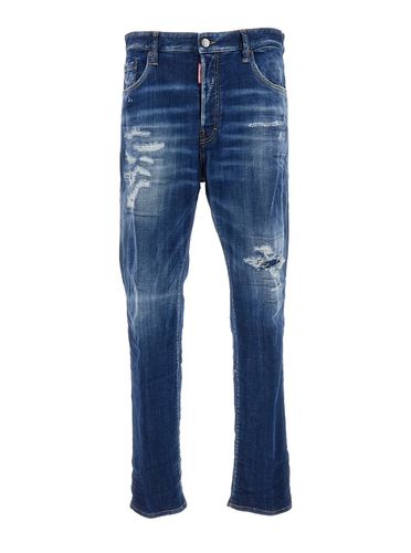 Mid-waist Jeans In Cotton Blend Man - Dsquared2 - Modalova
