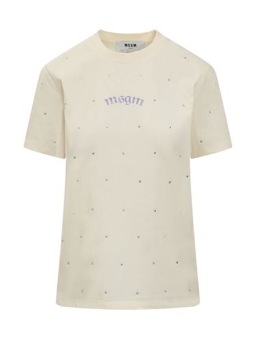 MSGM T-shirt With Logo - MSGM - Modalova