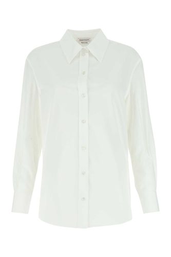 White Poplin Shirt - Alexander McQueen - Modalova