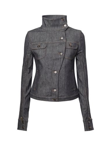 Courrèges Motorcycle Denim Jacket - Courrèges - Modalova