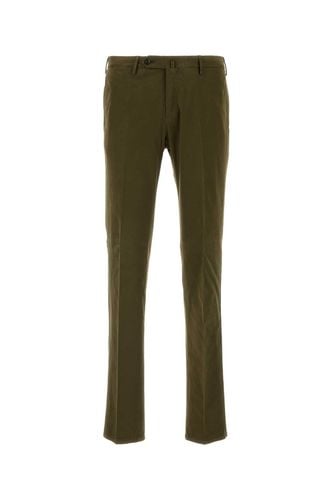 Army Green Stretch Modal Blend Pant - PT Torino - Modalova