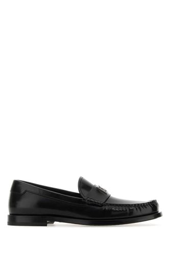 Black Leather Loafers - Dolce & Gabbana - Modalova